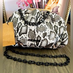 NWT Steve Madden Multi Bantonia Faux Snakeskin Crossbody/handbag!
